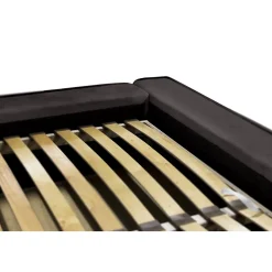 Lit coffre VELORA Gris anthracite 160x200 cm Tissu velours doux Sommier relevable Rangement intégré