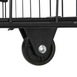 Lit coffre 140x190 cm - Lit coffre hydraulique avec 2 tiroirs et sommier à lattes - Capitonné Velours - Sans Matelas - Gris