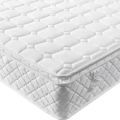 Lit coffre 160x200 cm - Lit double capitonné avec sommier à lattes - Lin - Matelas Inclus - Beige