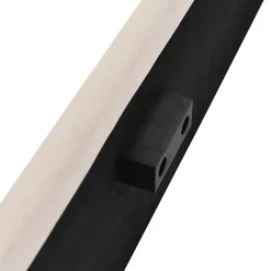 Lit coffre 160x200 cm - Lit double rembourré Beige avec sommier à lattes - Lin - Sans Matelas