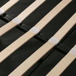 Lit coffre 180x200 cm - Lit double capitonné avec tête de lit oreille - Velours - Sans Matelas - Gris