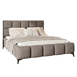 Lit coffre 160x200 sommier inclus Mira Beige