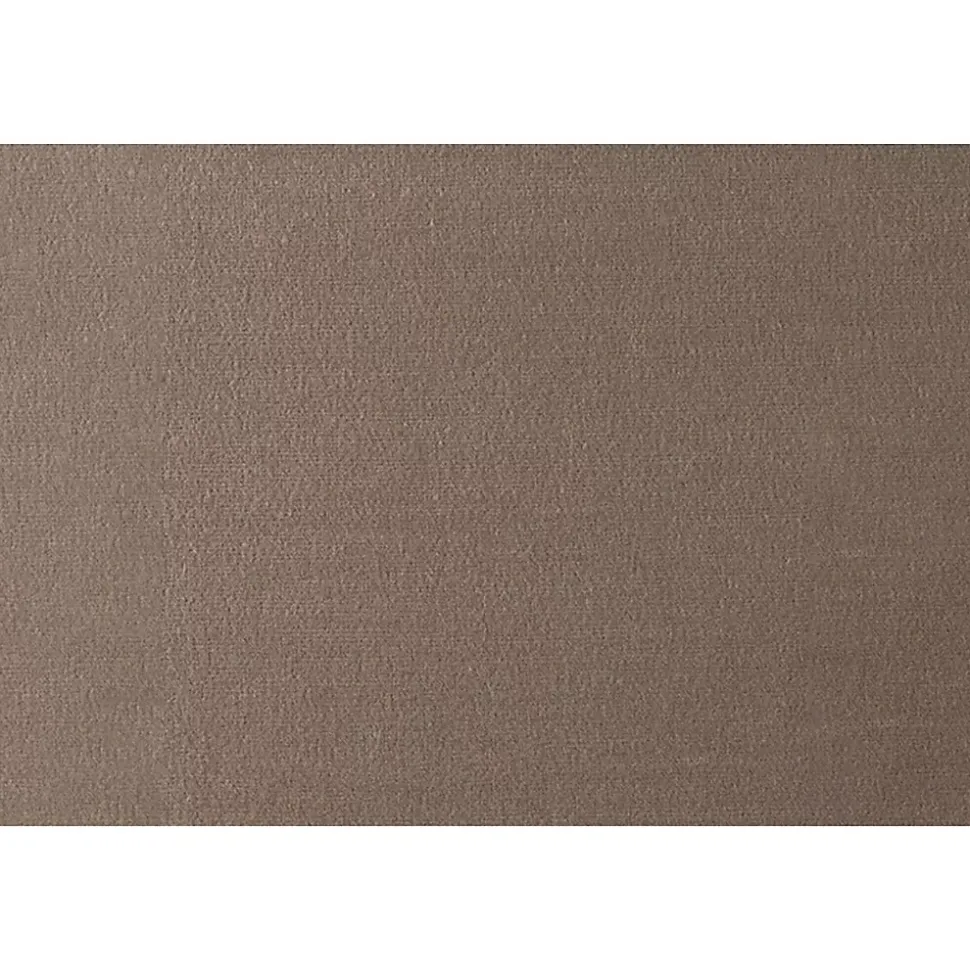 Lit coffre 160x200cm avec tête de lit capitonnée Velours Taupe - Hauteur totale : 39cm