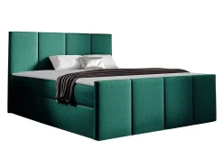 Lit continental Baltimore 154, Double, Vert, Tissu, Disponible