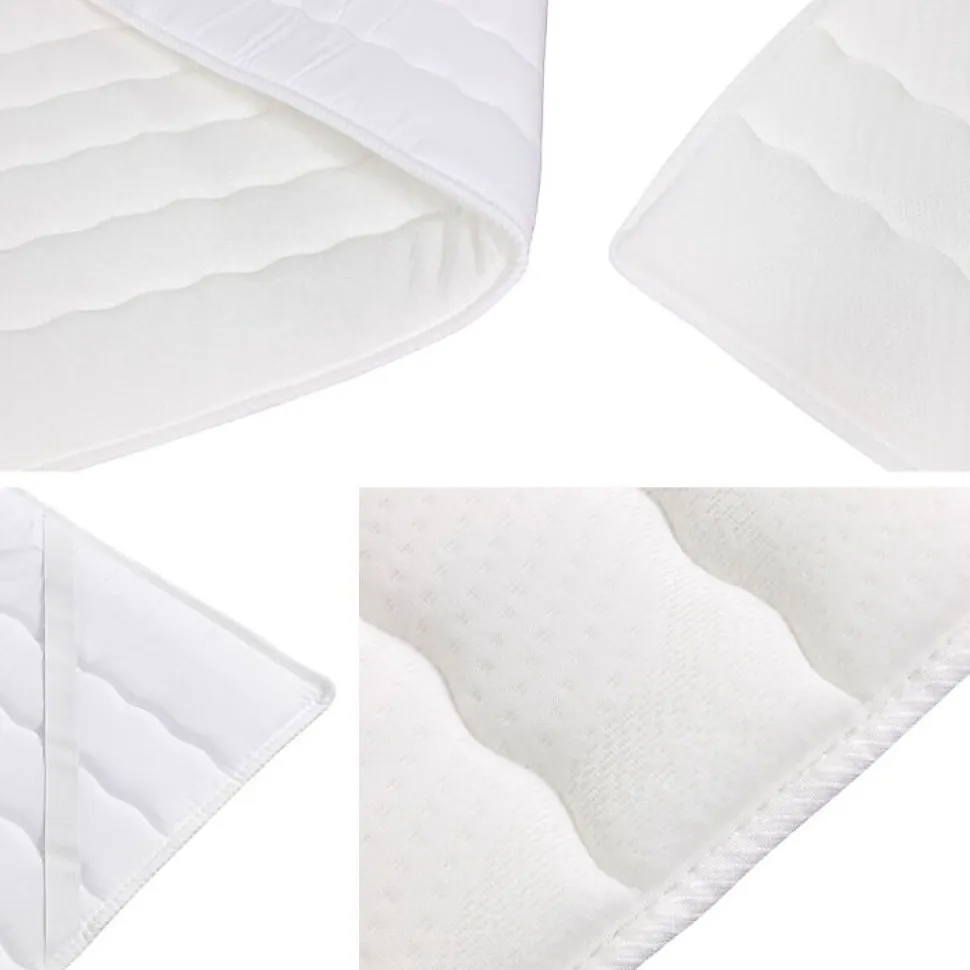 Lit continental Baltimore 178, Unique, Vert, Tissu, Disponible