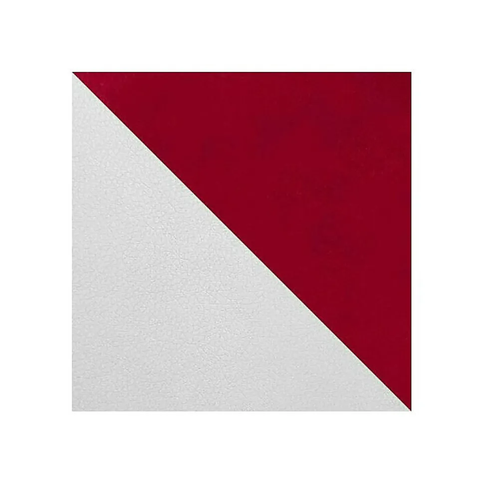 Lit continental Baltimore 164, Unique, Rouge, Faux cuir, Disponible