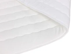 Lit continental Baltimore 158, Double, Gris, Tissu, Disponible