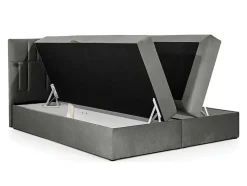 Lit continental Baltimore 143, Double, Rose, Tissu, Disponible