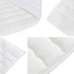 Lit continental Baltimore 168, Unique, Jaune, Faux cuir, Disponible