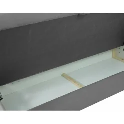 Lit continental Baltimore 147, Double, Rose, Tissu, Disponible