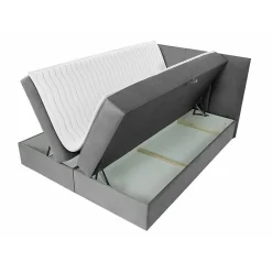 Lit continental Baltimore 147, Double, Rose, Tissu, Disponible