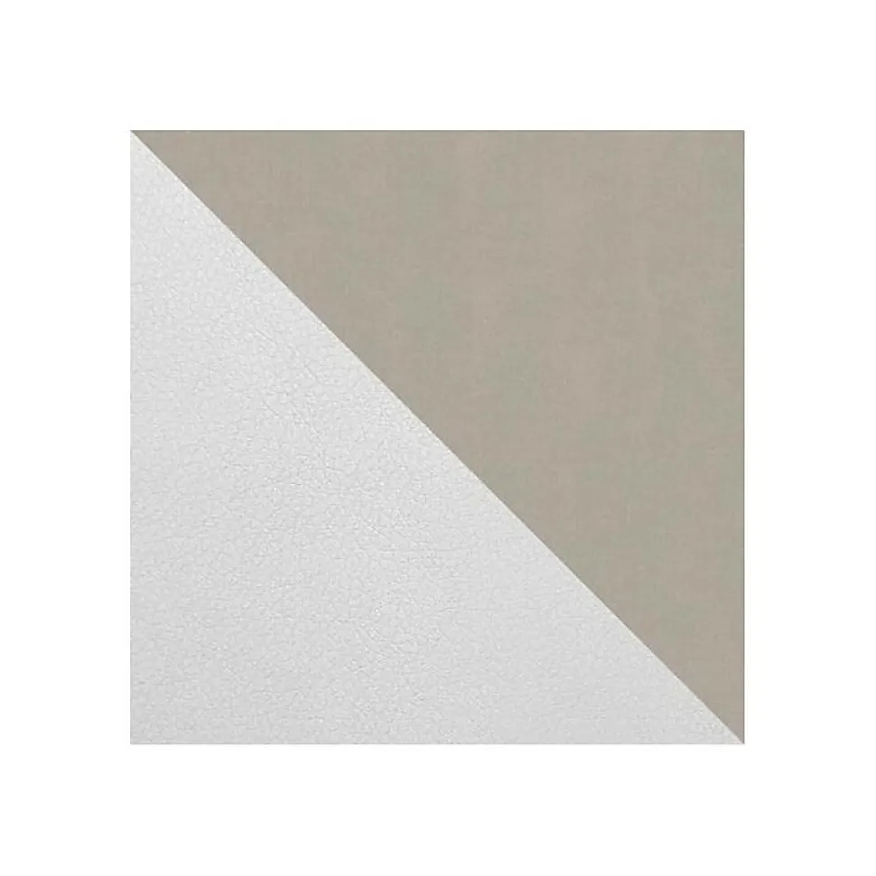 Lit continental Baltimore 169, Unique, Brun clair, Faux cuir