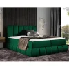 Lit continental Baltimore 152, Double, Vert, Tissu, Disponible