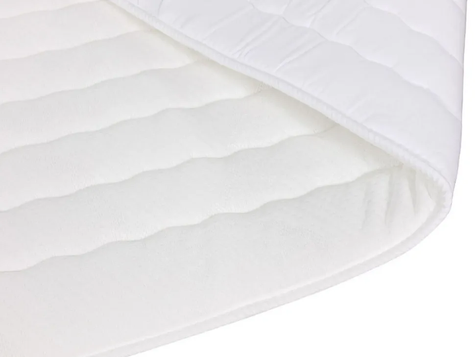 Lit continental Baltimore 150, Double, Bleu, Tissu, Disponible