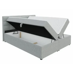 Lit continental Memphis 114, Double, Vert, Tissu, Disponible