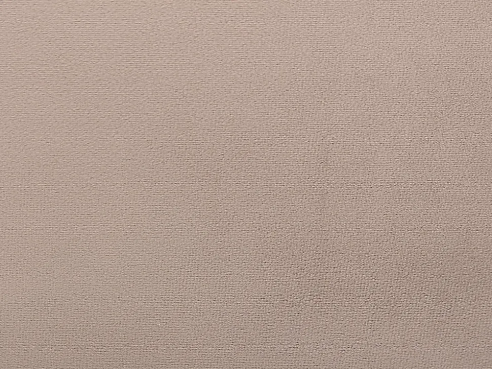 Lit coquillage 140 x 190 cm - Velours - Beige + Matelas - LIVAYA