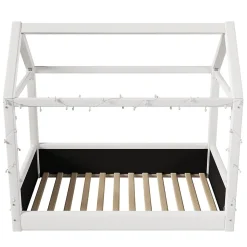 Lit de jour rembourré 90x200 cm, éclairage LED - beige