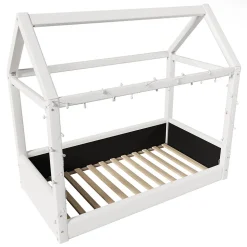 Lit de jour rembourré 90x200 cm, éclairage LED - beige