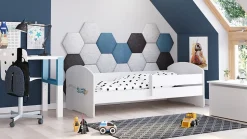 Lit d'enfant LUK avec balustrade 140x70 Avion