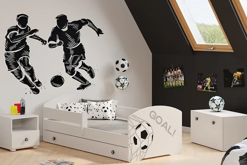 Lit d'enfant LUK avec tiroir et tringle 140x70 GOL