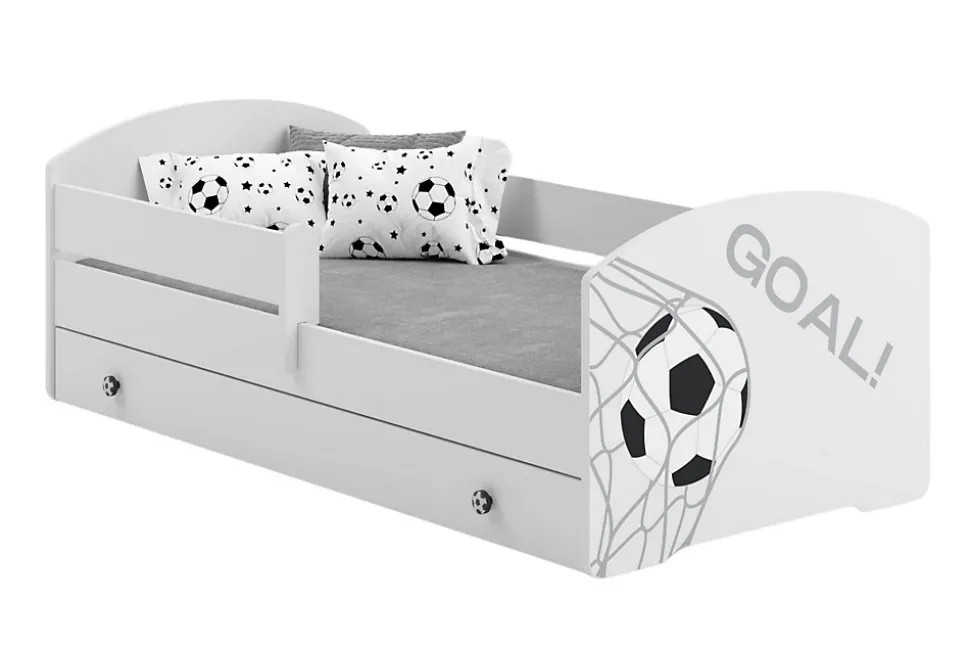 Lit d'enfant LUK avec tiroir et tringle 140x70 GOL