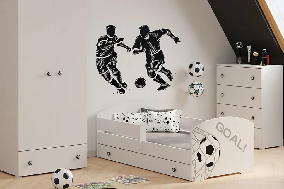 Lit d'enfant LUK avec tiroir et tringle 140x70 GOL