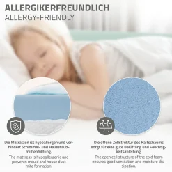 Lit d'enfant ML-Design Tipi 70x140 cm menthe en bois de pin massif avec sommier matelas style indien