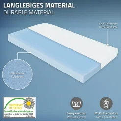 Lit d'enfant ML-Design 80x160 cm gris clair bois de pin massif style maison avec sommier et matelas