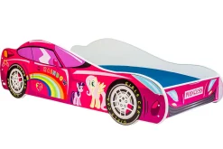 Lit d'enfant Pink Car 140x70 avec matelas