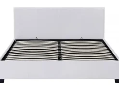 Lit double avec coffre "Carla" - 140 x 190 cm - Blanc