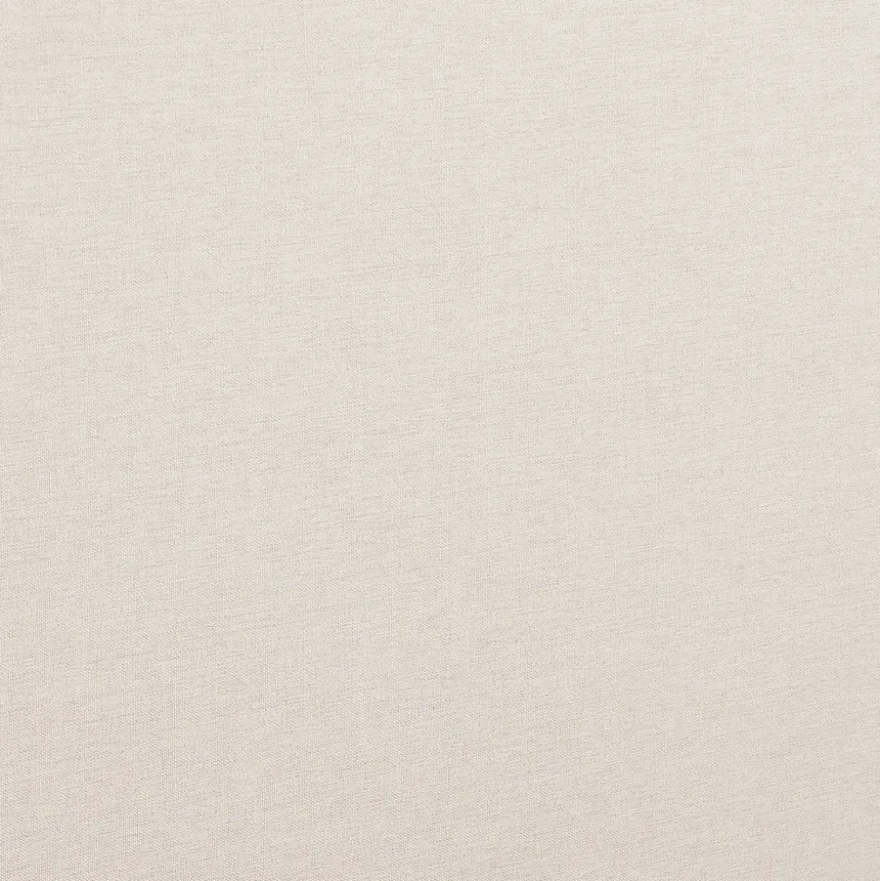 Lit double BELARTI 140 x 190 cm rembourré, revêtement en tissu - Blanc crème