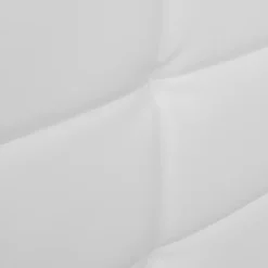 Lit double CHARLOTTE avec tête de lit et sommier 140 x 190 cm PVC blanc