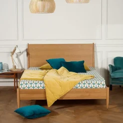Lit double DALHIA Style scandinave en bois, 160 x 200