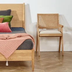 Lit double DALHIA Style scandinave en bois, 160 x 200