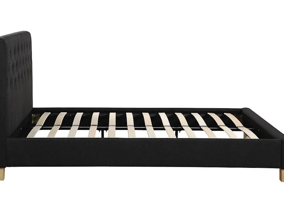 Lit double "Emmy" 140 x 190 cm Gris