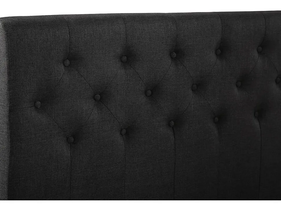 Lit double "Emmy" 140 x 190 cm Gris