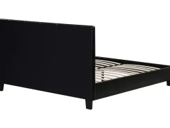 Lit double en pvc "Julia" 140 x 190 cm Noir