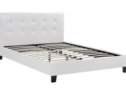 Lit double en pvc "Julia" 180 x 200 Blanc