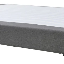 Lit double Lilla 160 x 200 cm gris foncé en.casa