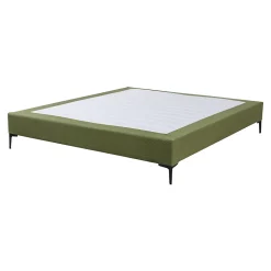 Lit double Lilla 160 x 200 cm vert en.casa