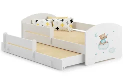 Lit double LUK 160x80 Blue Teddy Bear