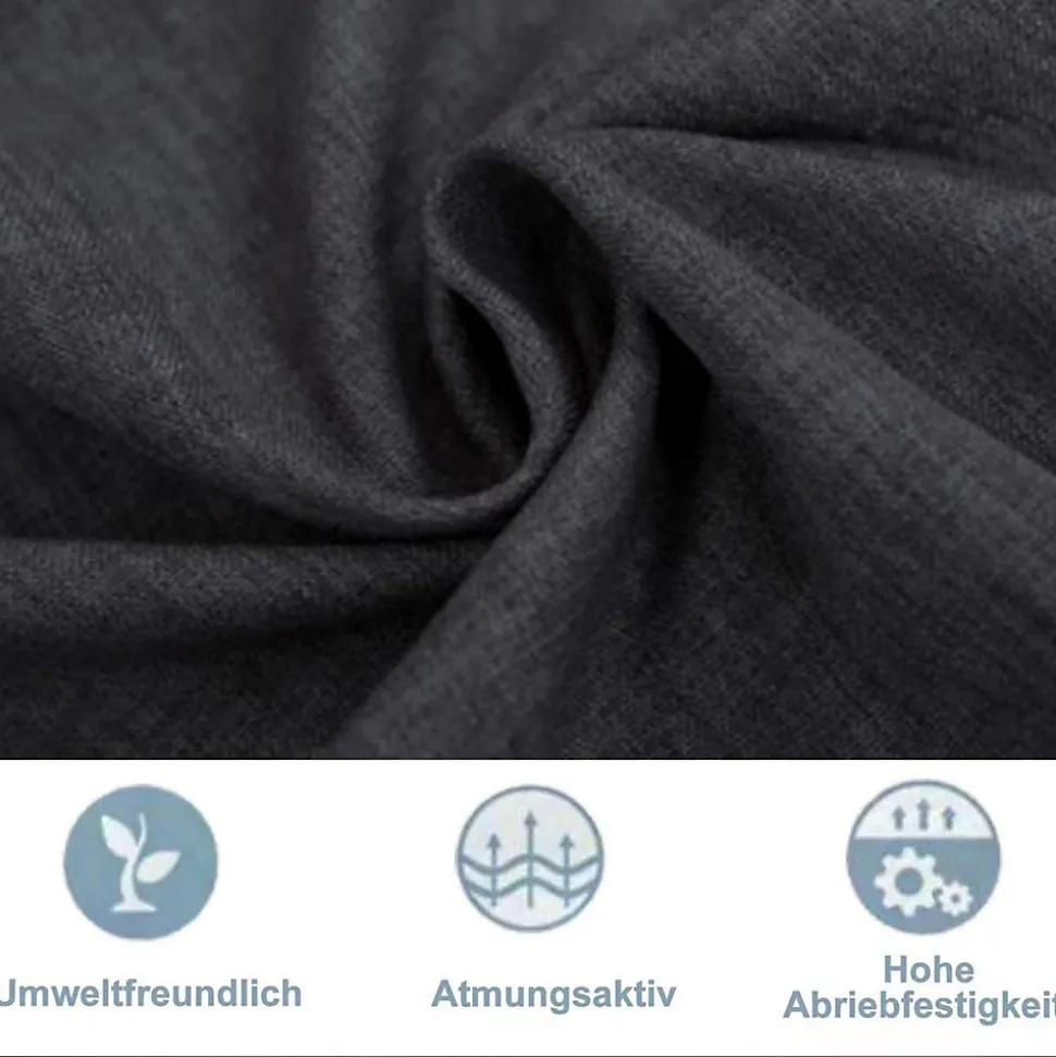 Lit Double Rembourré 140x200cm, Cadre de lit avec LED et Prise USB, sommier à Lattes, Gris