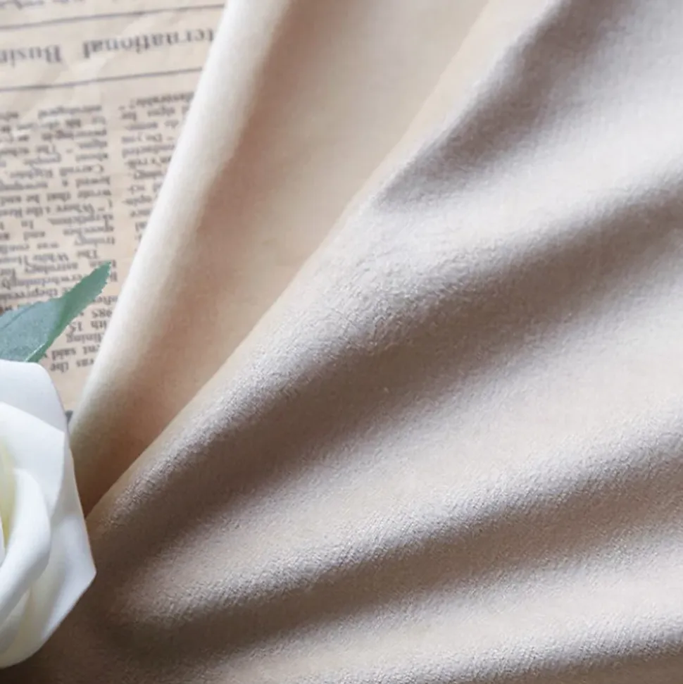 Lit Double 140x200 cm - Lit Canapé enfant, Structure Robuste avec Velours Doux au Toucher, Sans Matelas - Beige