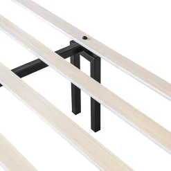 Lit Double 140x190 cm - Lit Capitonné ado - Velours - Élégance Moderne - Sans Matelas - Beige