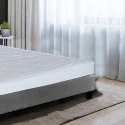 Lit DUBLIN 90x190 + 1 sommier / Gris foncé