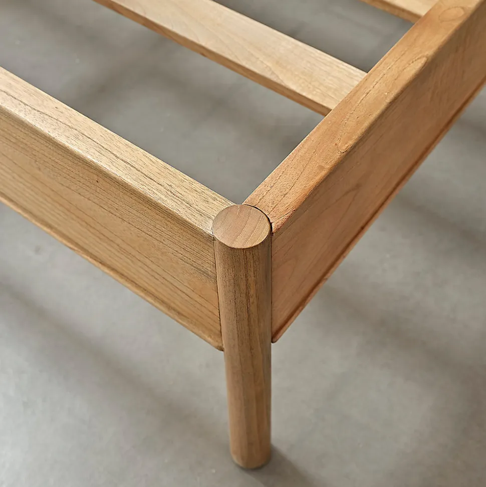 Lit en bois massif 160 cm avec sommier