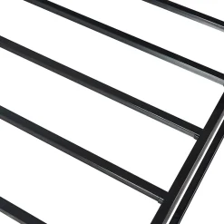 Lit en métal Trerunta acier 90 x 200 cm noir en.casa