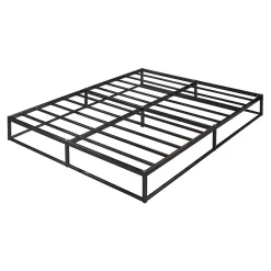 Lit en métal Trerunta acier 160 x 200 cm noir en.casa