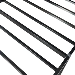 Lit en métal Vaardö acier 90 x 200 cm noir en.casa