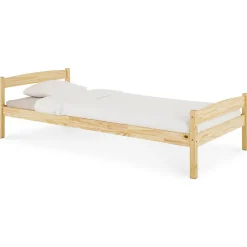 Lit en pin BORIS, 90 x 200 cm, vernis naturel